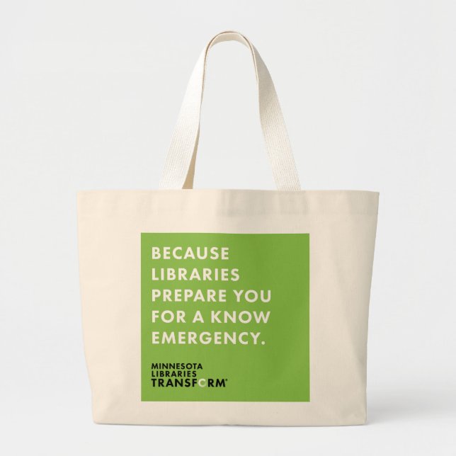 Because Know Emergency Tote (Front)