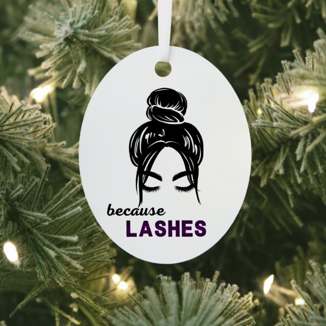 Because Lashes Metal Tree Decoration (Insitu)