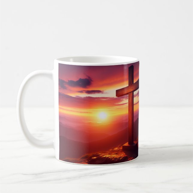 Because of His great love Coffee Mug (Left)