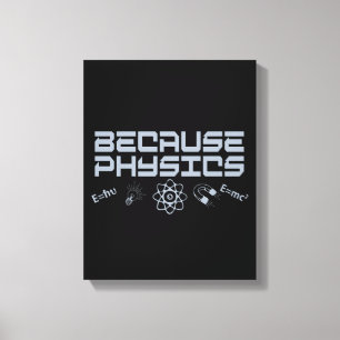 Because Physics Canvas Print