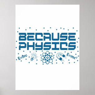 Because Physics Funny Poster
