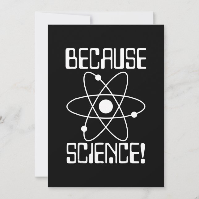 because science  biology chemistry physics teacher holiday card (Front)
