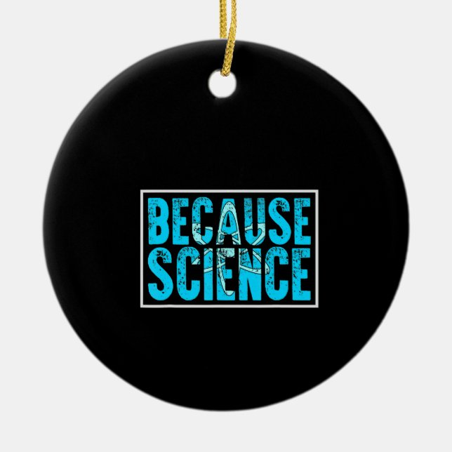 because science DNA biology replication genetic Ceramic Ornament (Front)
