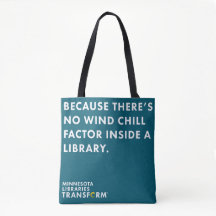 Because Wind Chill Teal Grocery Tote