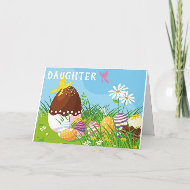BECAUSE "YOU" ARE MY *DAUGHTER* EASTER IS SPECIAL HOLIDAY CARD (Front)