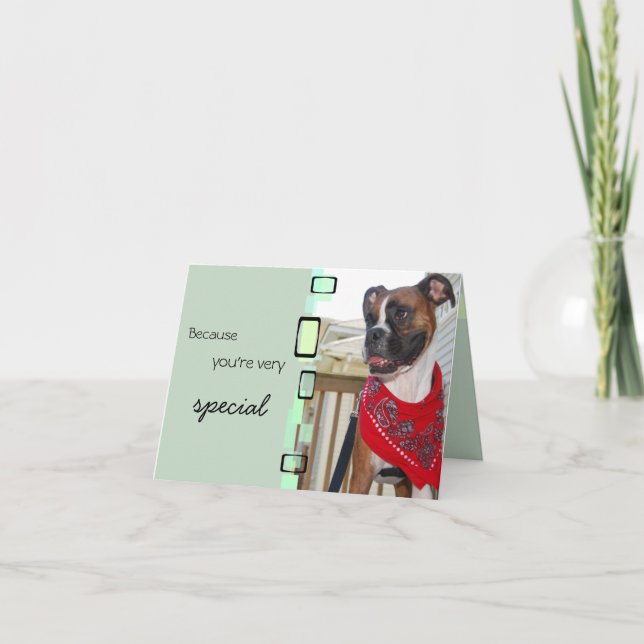 Because You Are Very Special Card (Front)