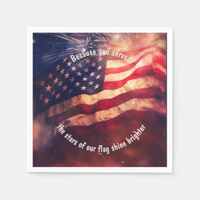 Because you served  napkin (Front)