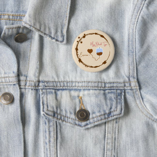 Because you're 90% espresso and everyone knows it. 6 cm round badge