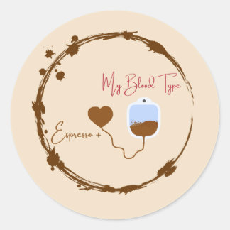 Because you're 90% espresso and everyone knows it. classic round sticker