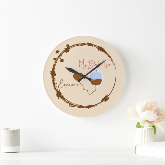 Because you're 90% espresso and everyone knows it. large clock (Home)