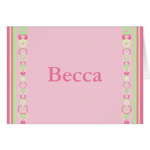 Becca Modern Circles Name Card