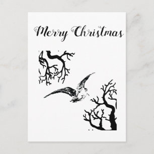 Beccaccia tra rami postcard