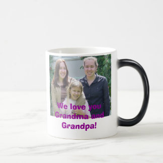 beccaemilyjen, We love you Grandma and Grandpa! Magic Mug