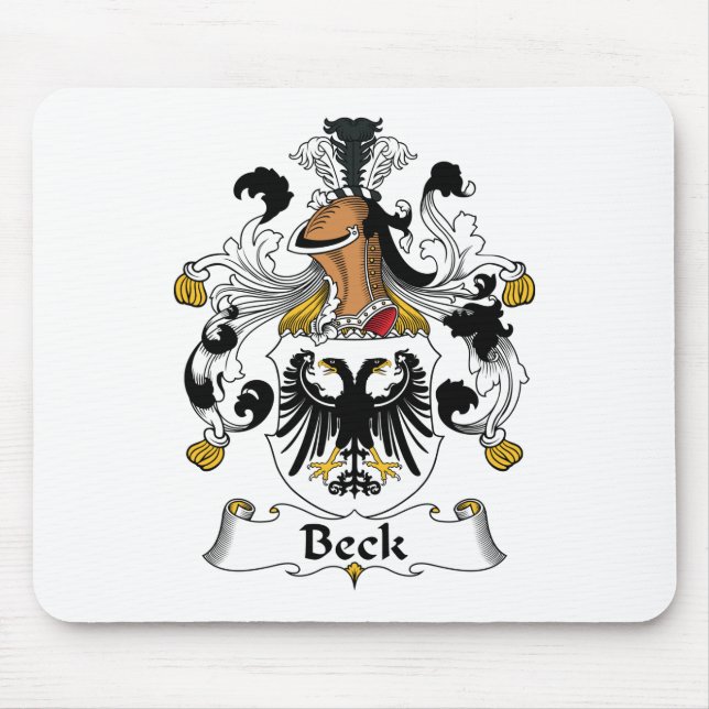Beck Family Crest Mouse Pad (Front)