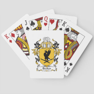 Becker Family Crest Playing Cards