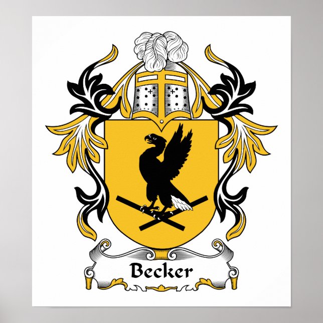 Becker Family Crest Poster (Front)