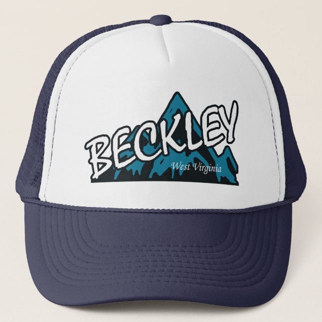 Beckley West Virginia Mountains Trucker Hat (Front)