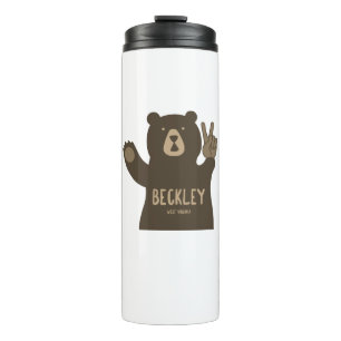 Beckley West Virginia Peace Bear Thermal Tumbler