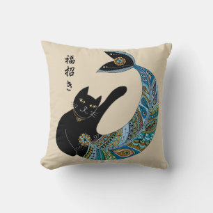 Beckoning mermaid cat cushion