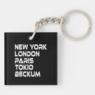 Beckum New York London Tokio Paris Anhänger Key Ring