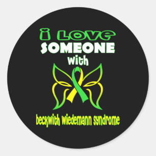 Beckwith Wiedemann Syndrome Awareness  Classic Round Sticker