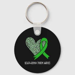 Beckwith-wiedemann Syndrome Awareness Green Ribbon Key Ring