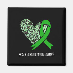 Beckwith-wiedemann Syndrome Awareness Green Ribbon Magnet