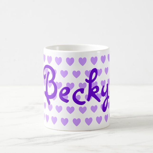 Becky in Purple Coffee Mug (Center)