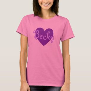 Becky in Purple T-Shirt