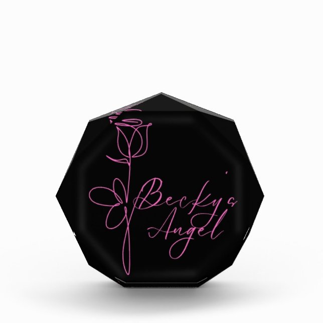 Becky's Angel logo - Photo Block (Front)