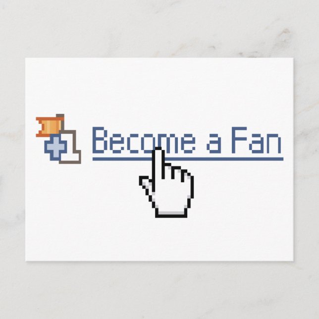 Become a Fan Postcard (Front)