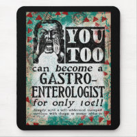 Become A Gastroenterologist Mouse Pad Funny Retro