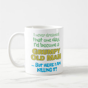 Become A Grumpy Old Man Grandpa Grandfathe Coffee Mug