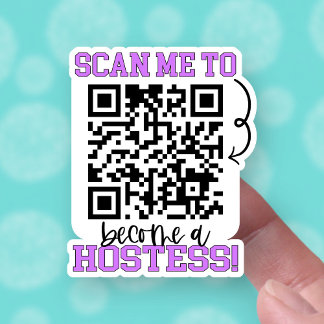 Become a Hostess Purple QR Code Small Business