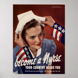 Become A Nurse Poster