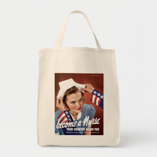 Become A Nurse Tote Bag (Front)