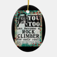 Become A Rock Climber - Funny Vintage Ad