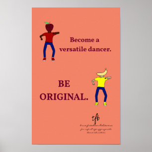 Become a Versatile Dancer Salmon Poster