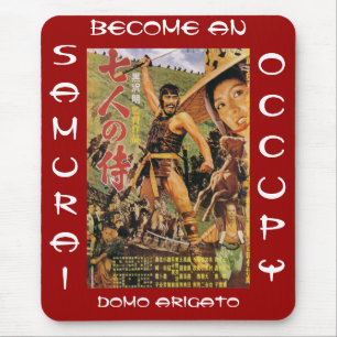 BECOME AN OCCUPY SAMURAI DOMO ARIGATO MOUSE PAD
