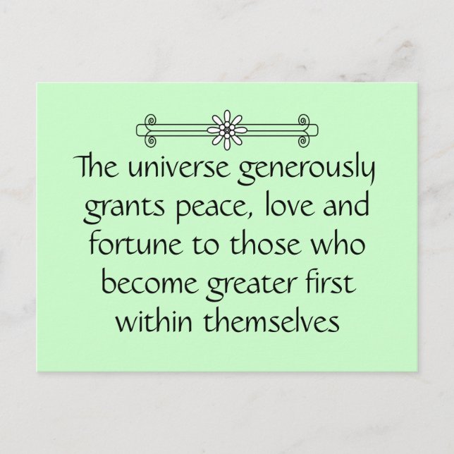 Become Greater First Postcard (Front)