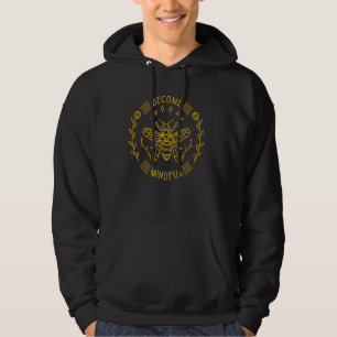 Become Mindful Honey Bees Flower Pollinator Insect Hoodie