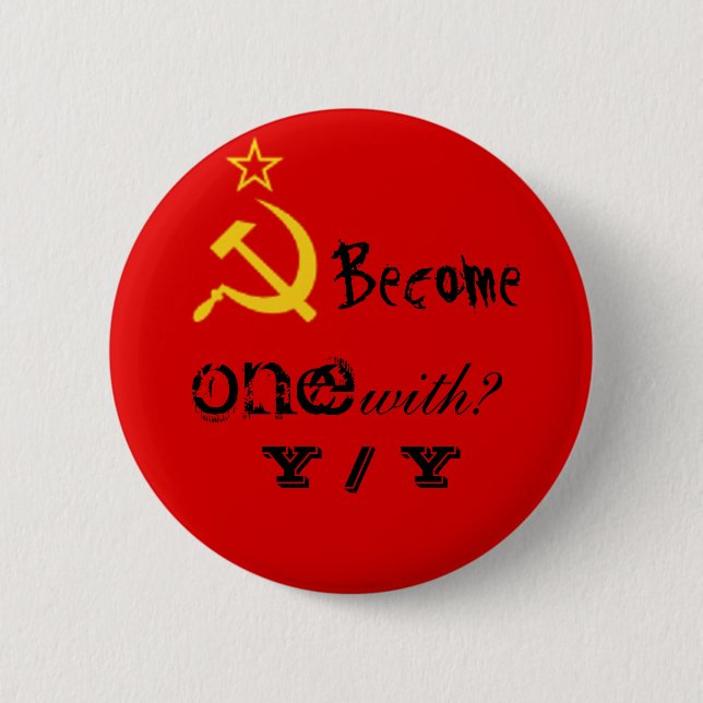 Become one with? Y / Y 6 Cm Round Badge (Front)