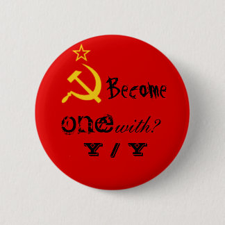 Become one with? Y / Y 6 Cm Round Badge