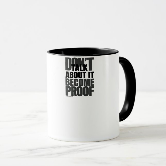 Become Proof Premium Motivation Design Mug (Front Right)