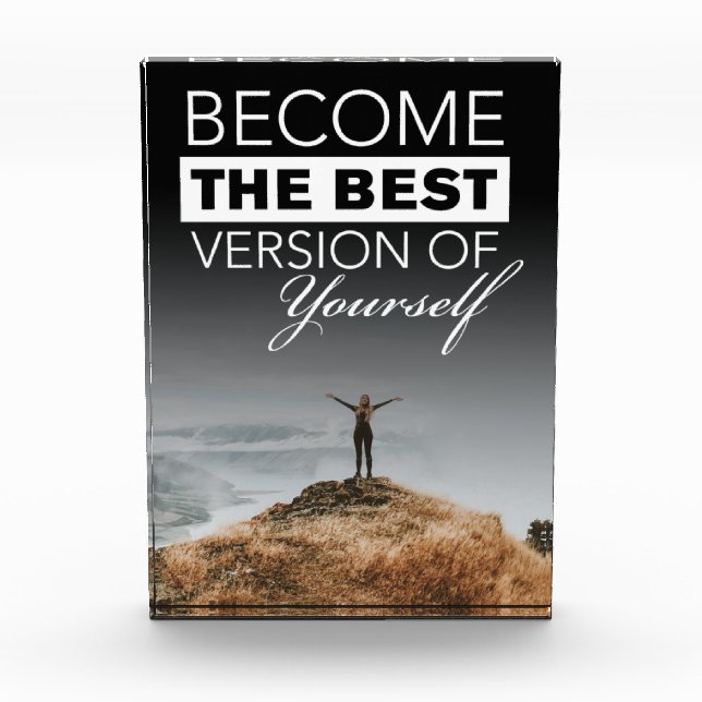 Become The Best Version of Yourself Photo Block (Front)