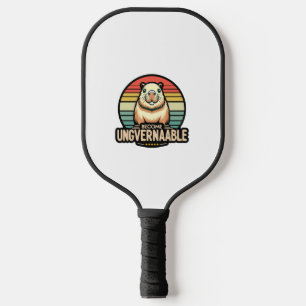 Become Ungovernable Baby Moo Deng Funny Saying Lon Pickleball Paddle