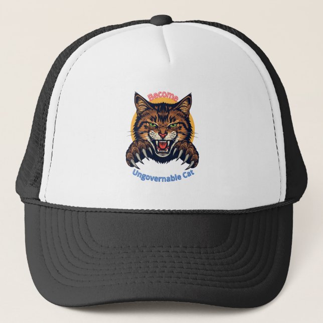 Become Ungovernable Cat Trucker Hat (Front)