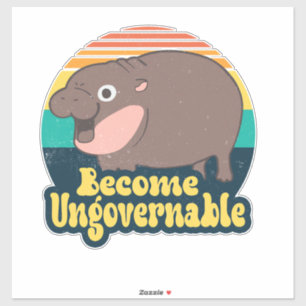 Become Ungovernable Funny Baby Hippo Moo Deng Funn