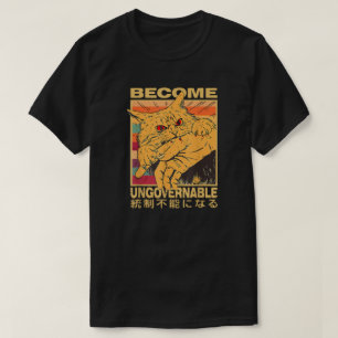 Become Ungovernable Funny Japanese Cat T-Shirt