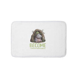 Become Ungovernable Long Sleeve T-Shirt Bath Mat